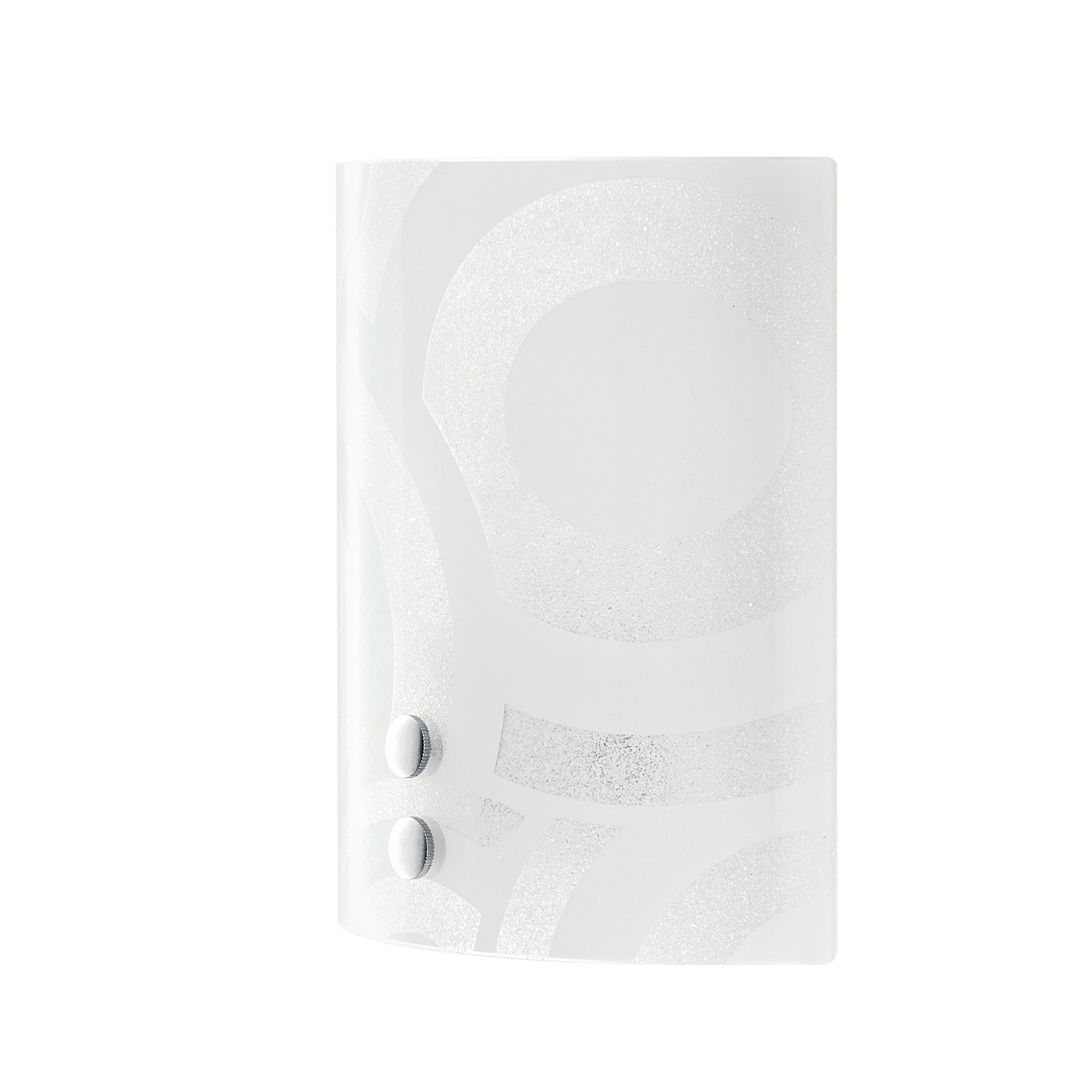 Applique miro en verre blanc