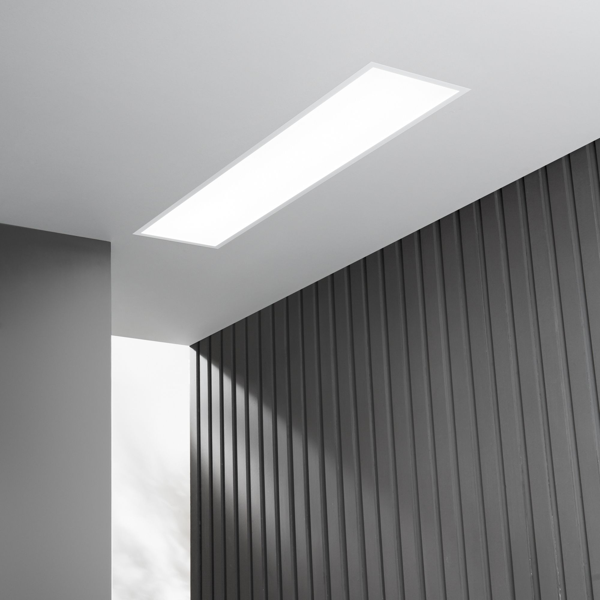 Dalle LED pro multiconnexion 40W avec interrupteur CCT. UGR et câble de sécurité 30 x 120 cm – Image 2
