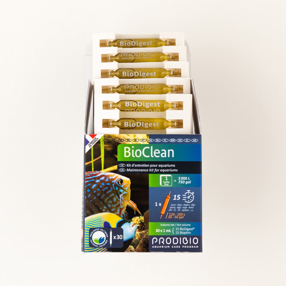 Prodibio BioClean Fresh & Salt 30 ampoules : entretien de l’aquarium