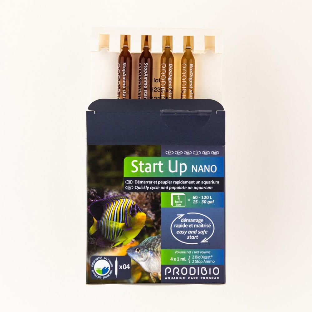 Prodibio Start Up Nano 4 ampoules – pour lancer rapidement un aquarium