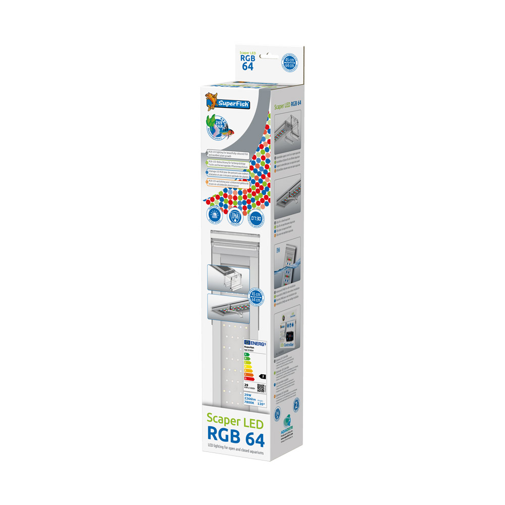 SuperFish Scaper Led RGB 64 – rampe led de 45 à 64cm