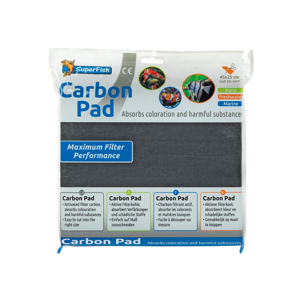Superfish Carbon Pad – Mousse de Charbon Actif de 45 x 25 cm