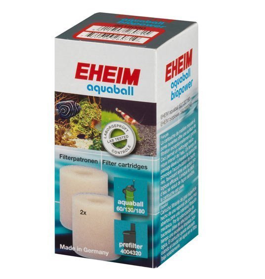2 mousses filtrantes blanches pour filtre Aquaball et Biopower