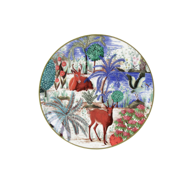 Coffret de 4 assiettes canapés Jardin du Palais – Image 5