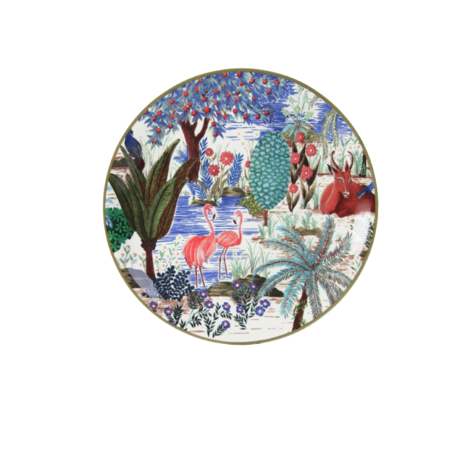 Coffret de 4 assiettes canapés Jardin du Palais – Image 4