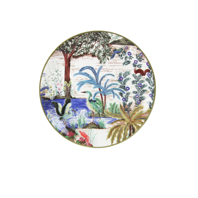 Coffret de 4 assiettes canapés Jardin du Palais – Image 3
