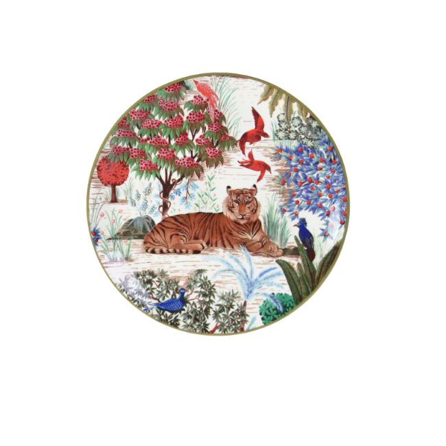 Coffret de 4 assiettes canapés Jardin du Palais – Image 2