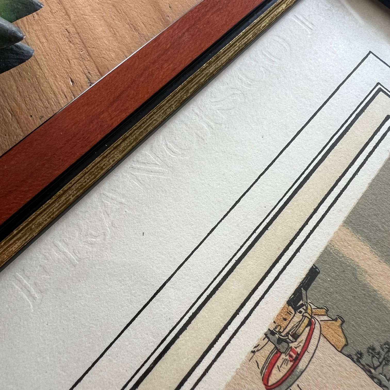 Lithographie Etienne Le Rallic « Charrette anglaise sous la neige » – Image 8