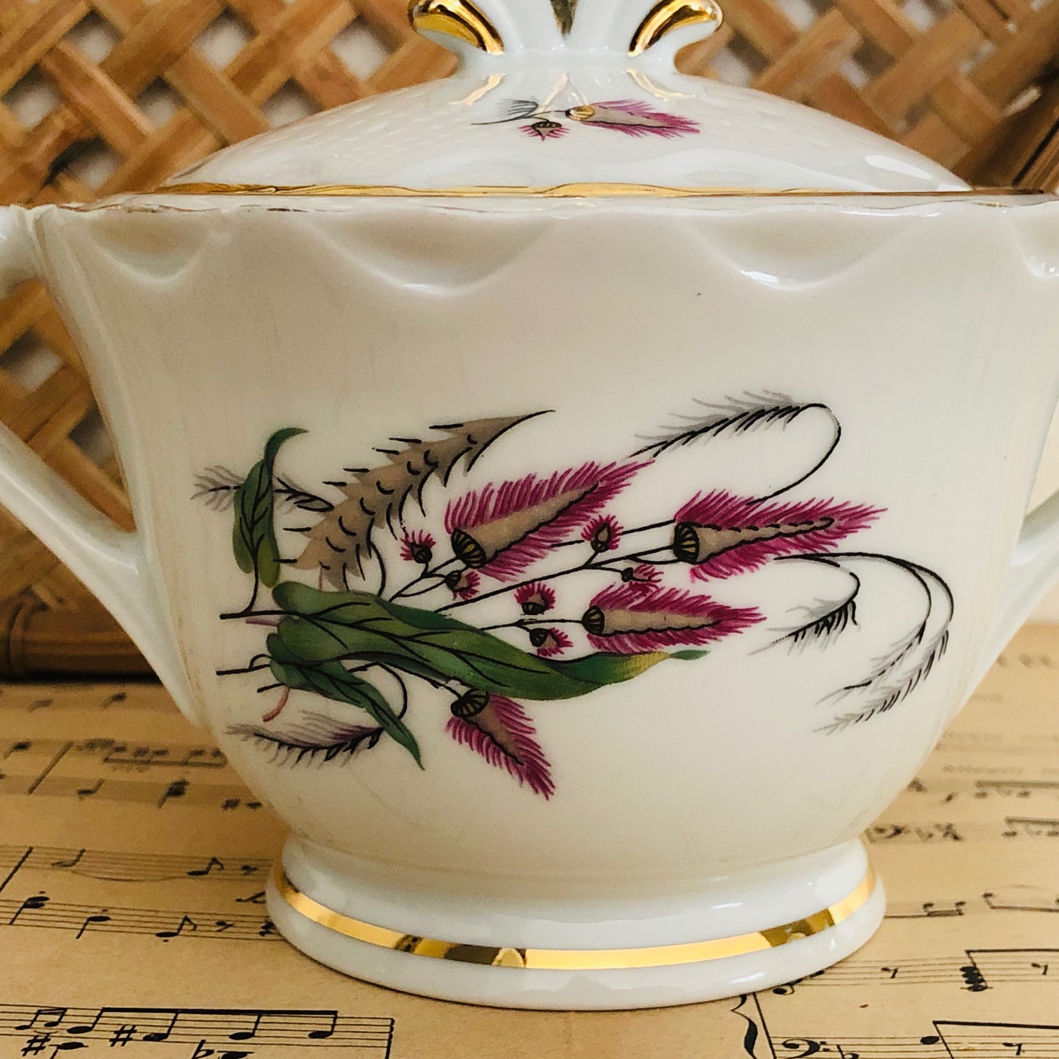 Sucrier ancien en porcelaine Berry Limoges – Image 3