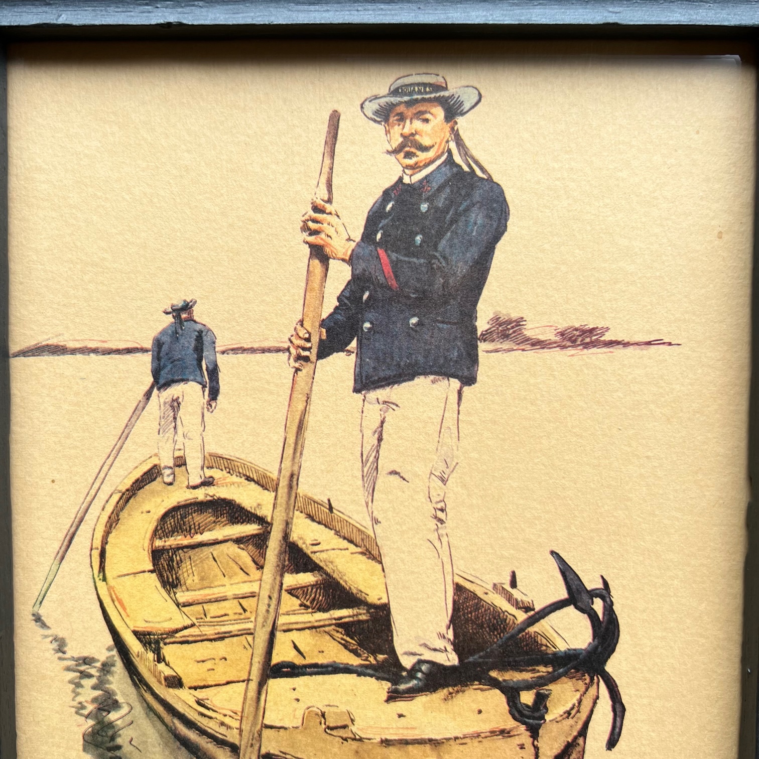 Gravure « Les marins de la douane » 1910 – Image 5