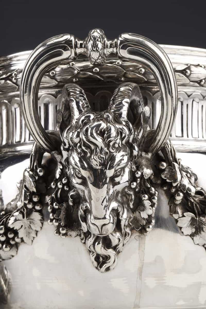 BOIN TABURET – PAIRE DE RAFRAICHISSOIRS ARGENT MASSIF LOUIS XVI – XIXE – Image 7