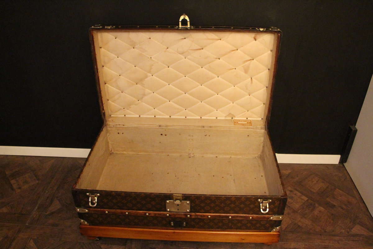 Malle Louis Vuitton cabine ancienne monogrammée 90 cm – Image 2