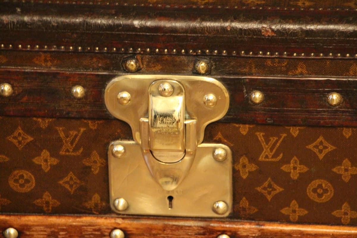 Malle Louis Vuitton cabine ancienne monogrammée 90 cm – Image 6