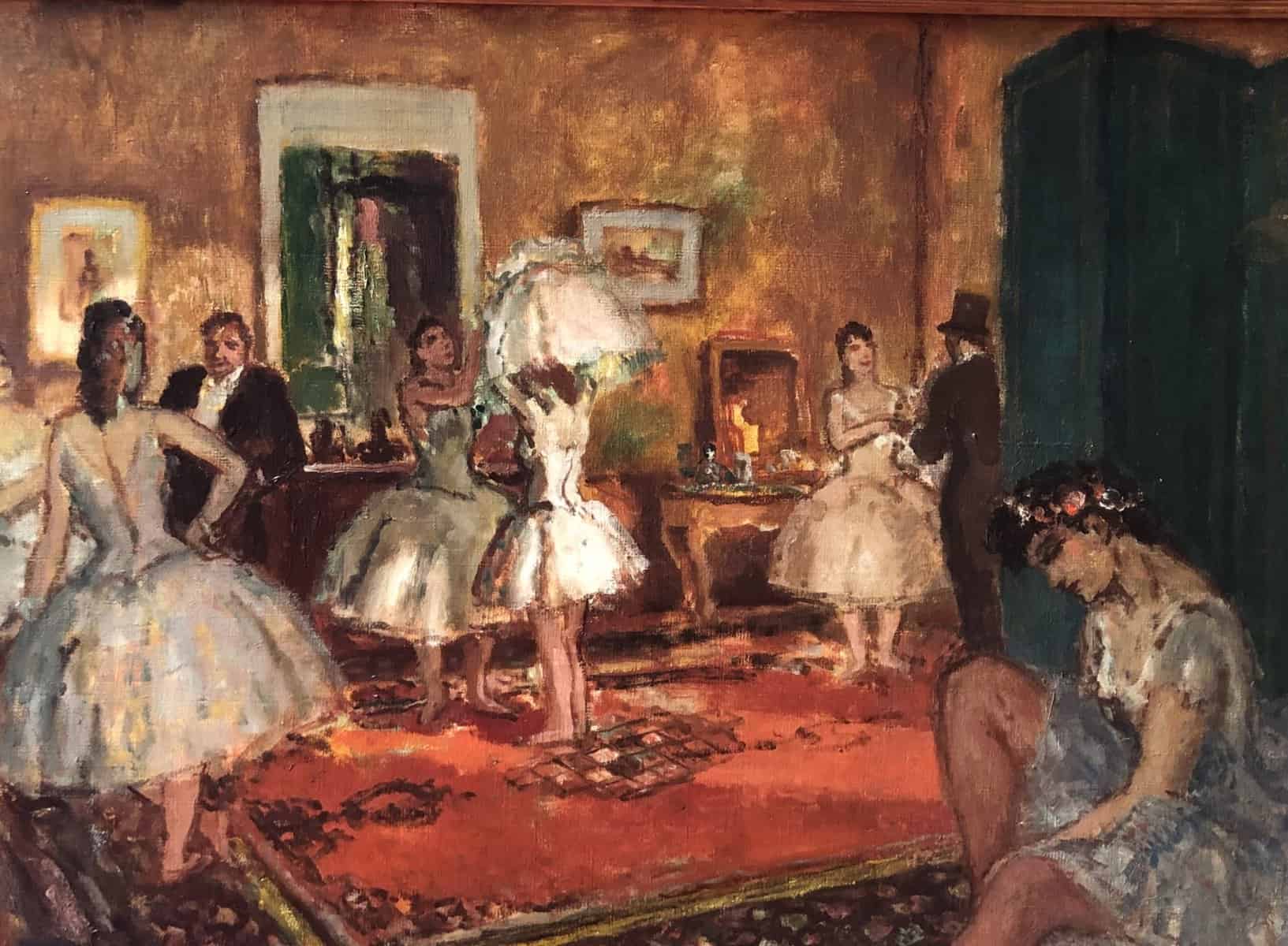 COSSON Marcel Peinture 20è siècle Paris La loge à l’Opéra Huile sur Toile Signée Certificat d’Authenticité – Image 9
