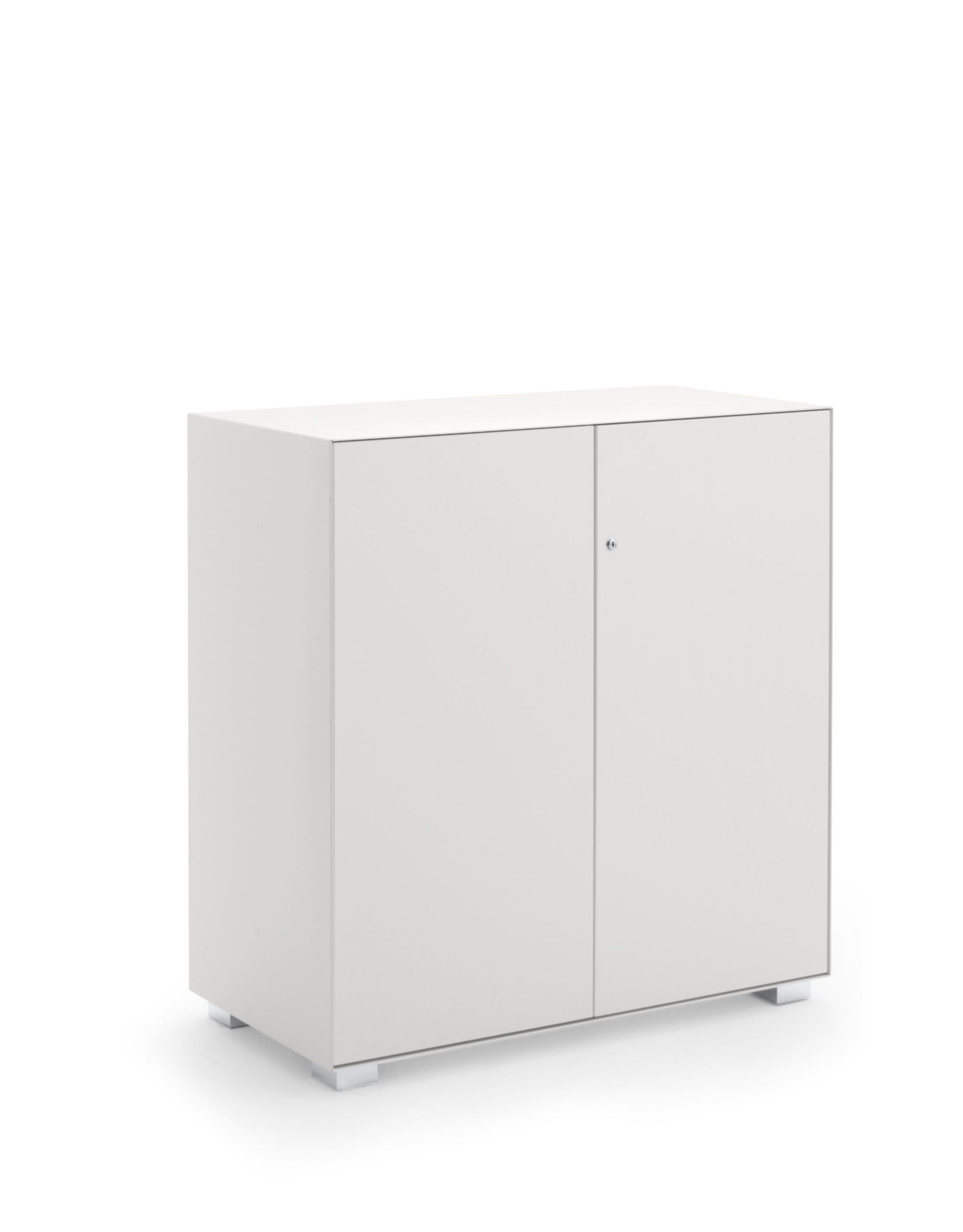 Primo 1000 / Armoire basse métallique H101 x L100 cm Blanc