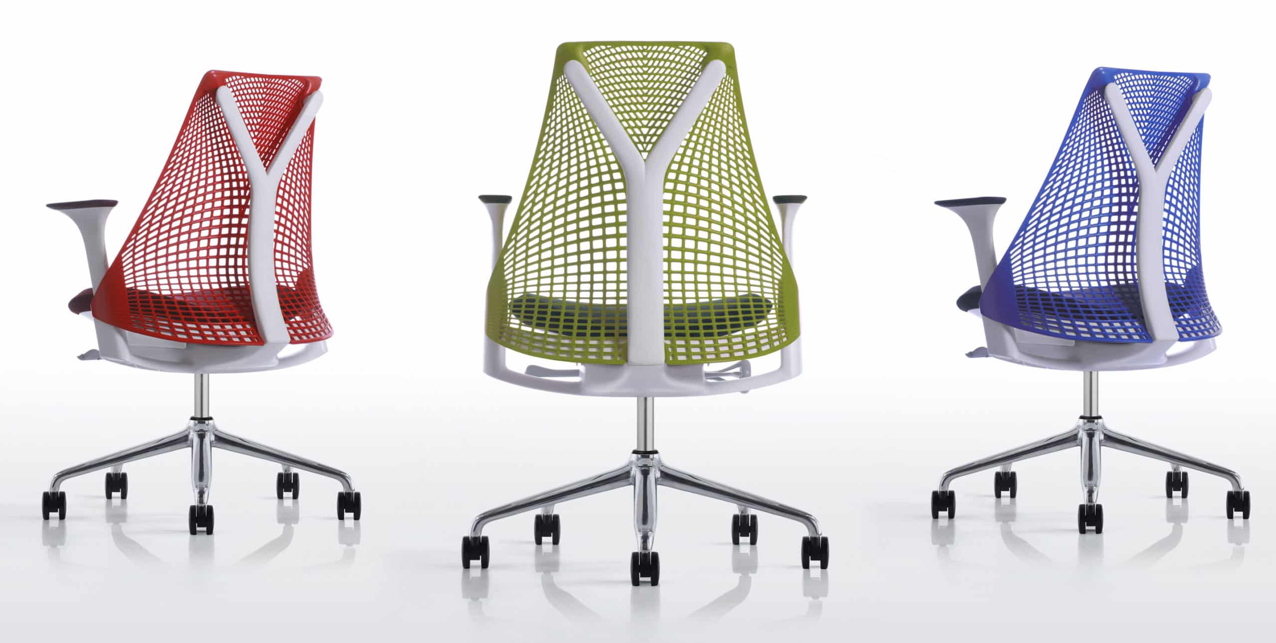 Sayl / Fauteuil de bureau avec support lombaire Dossier et assise Rouge