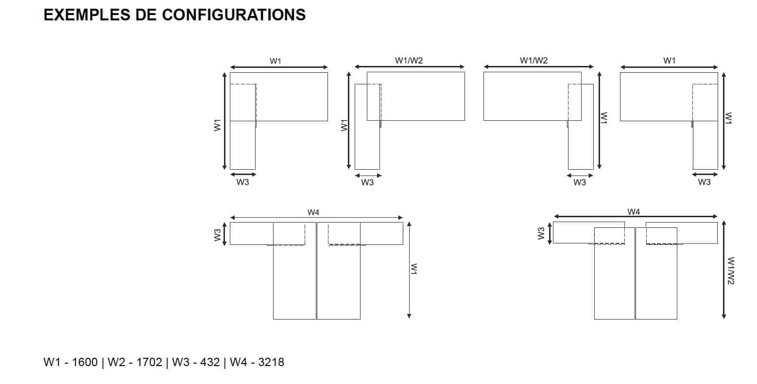 Ogi Y / Bureau avec desserte – Image 3