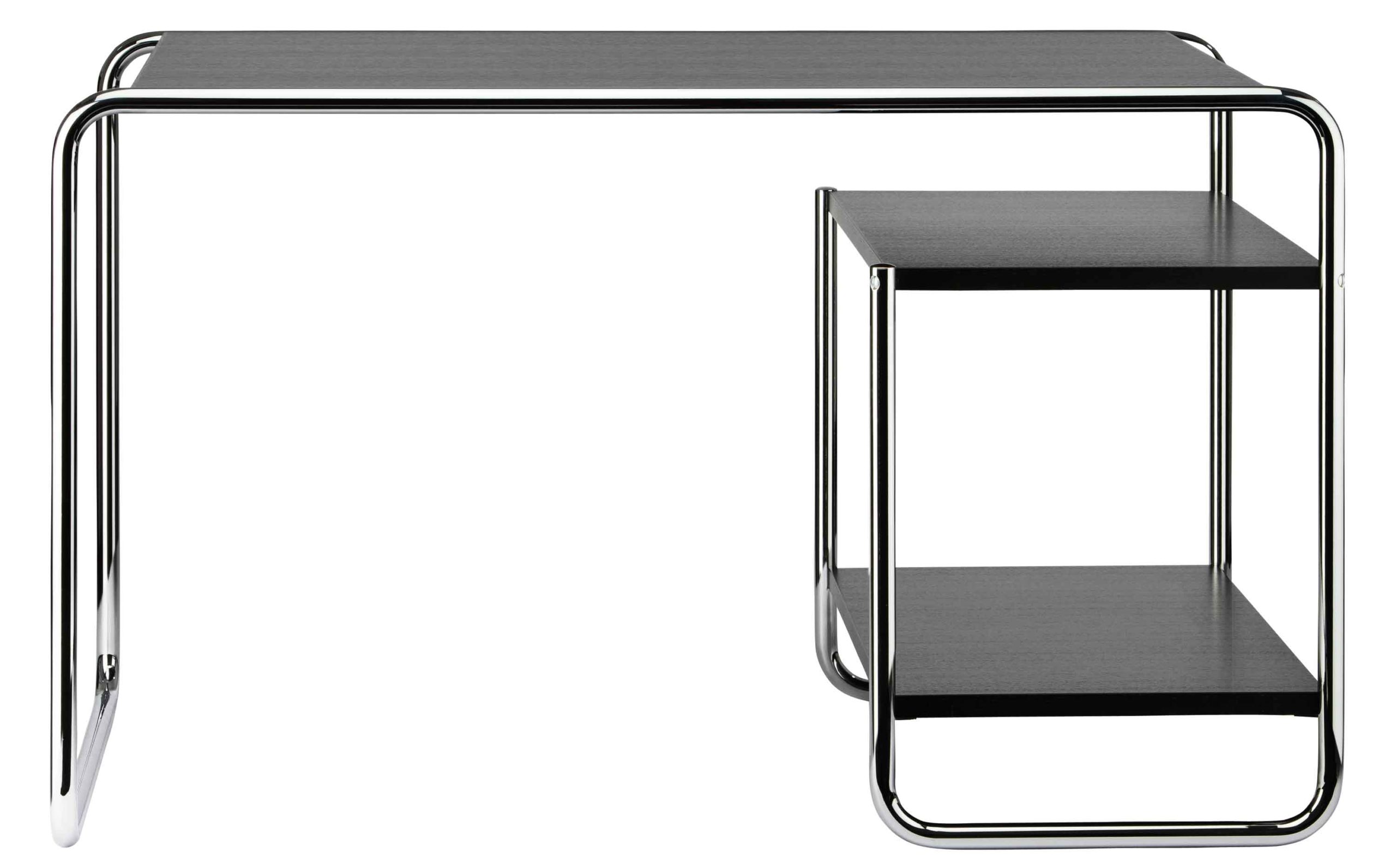 S 285/2 Thonet / Bureau Marcel Breuer L122 cm 2 tablettes Noir