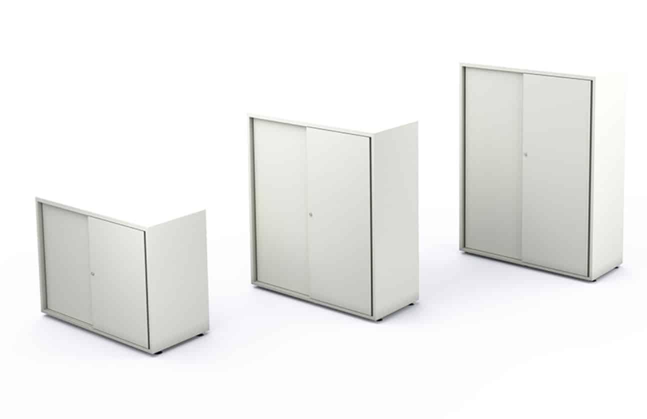 Armand / Armoire moyenne H134 x L120 cm Portes coulissantes