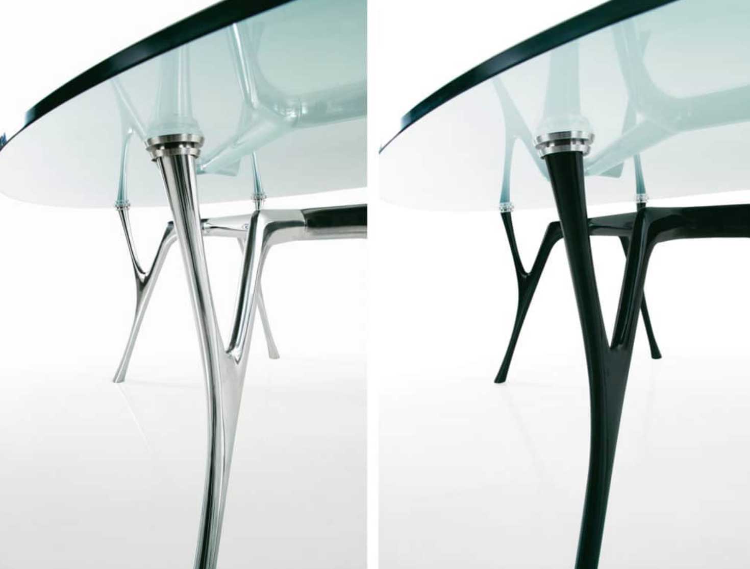 Pegaso Caimi / Table ovale en verre – Image 2