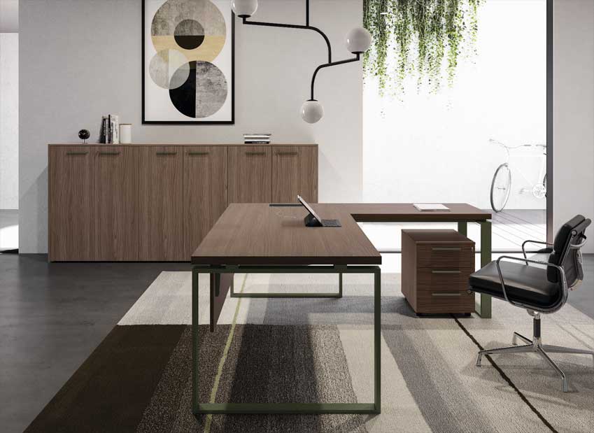 Led CL Arteco / Bureau de direction pieds colorés – Image 2