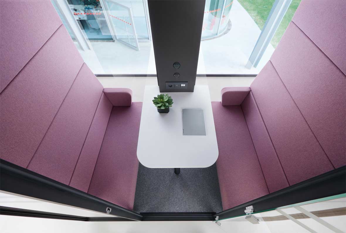 HushMeet Mikomax / Cabine acoustique 2-4 personnes Hushoffice – Image 2