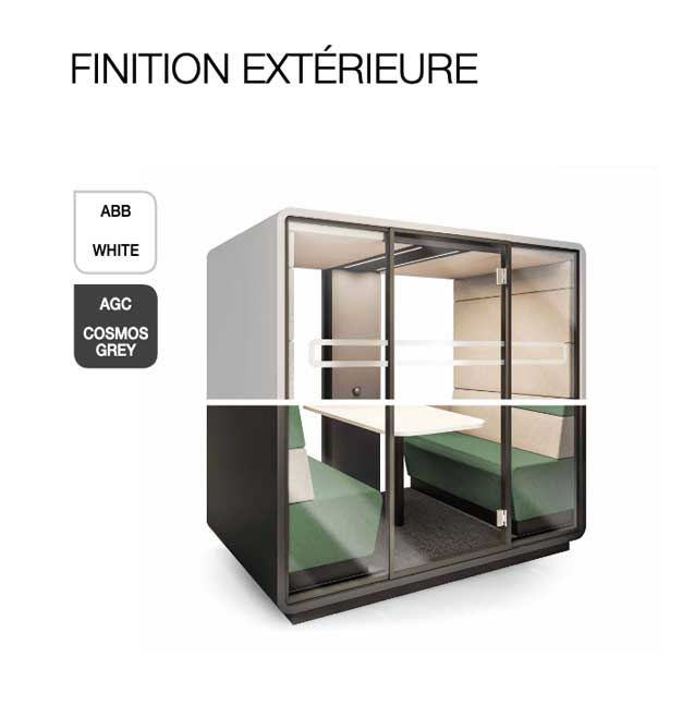 HushMeet Mikomax / Cabine acoustique 2-4 personnes Hushoffice – Image 5