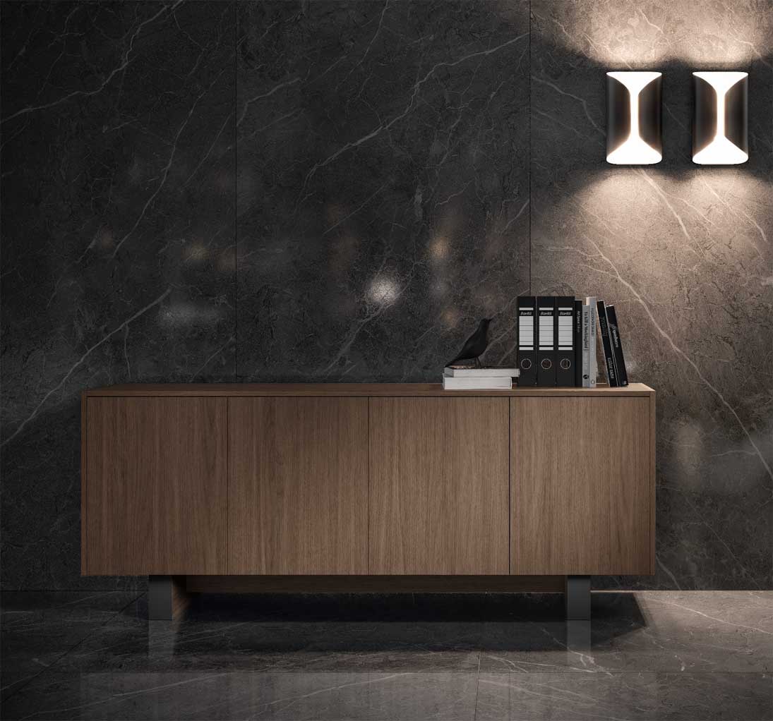 En Arteco / Crédence de bureau 2 portes