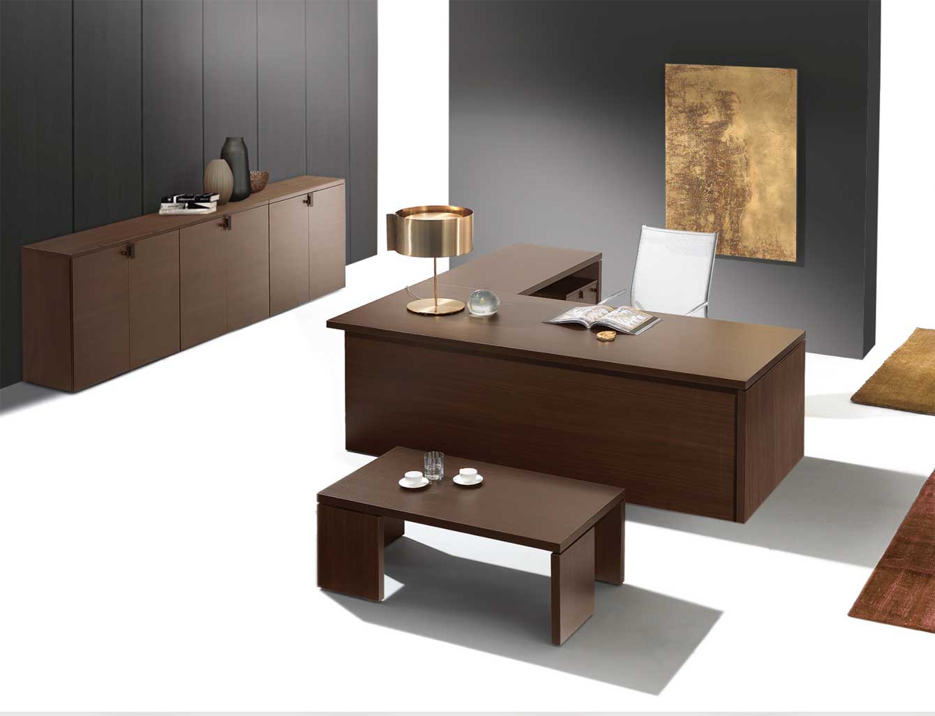 Lithos / Bureau de direction avec retour et voile de fond intégral – Image 3