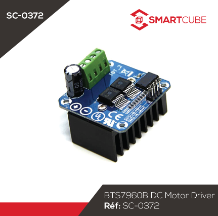 BTS7960B DC Motor Driver 43A H-bridge drive PWM pour arduino