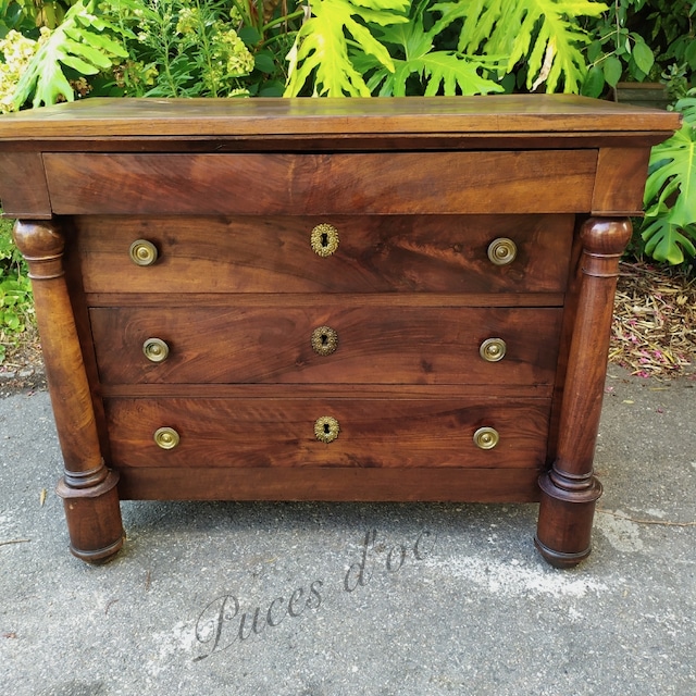 Commode Empire en Noyer Epoque XIXème – Image 6