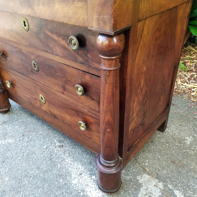 Commode Empire en Noyer Epoque XIXème – Image 7