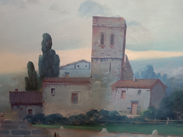 Tableau Fernando Blasco Hueso » Paysage » Huile sur Toile Peintre Barcelonais Epoque XXème – Image 9