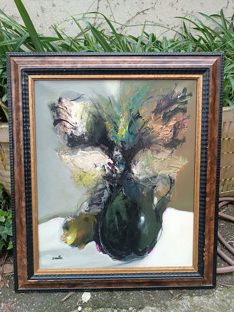 Tableau Jordi Bonas Huile sur Toile » Bouquet d’hiver » Epoque XXème – Image 9