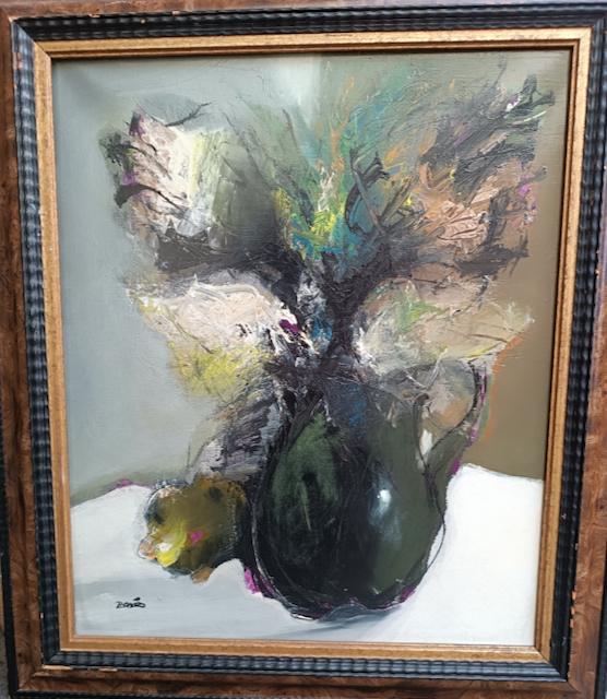 Tableau Jordi Bonas Huile sur Toile » Bouquet d’hiver » Epoque XXème – Image 7