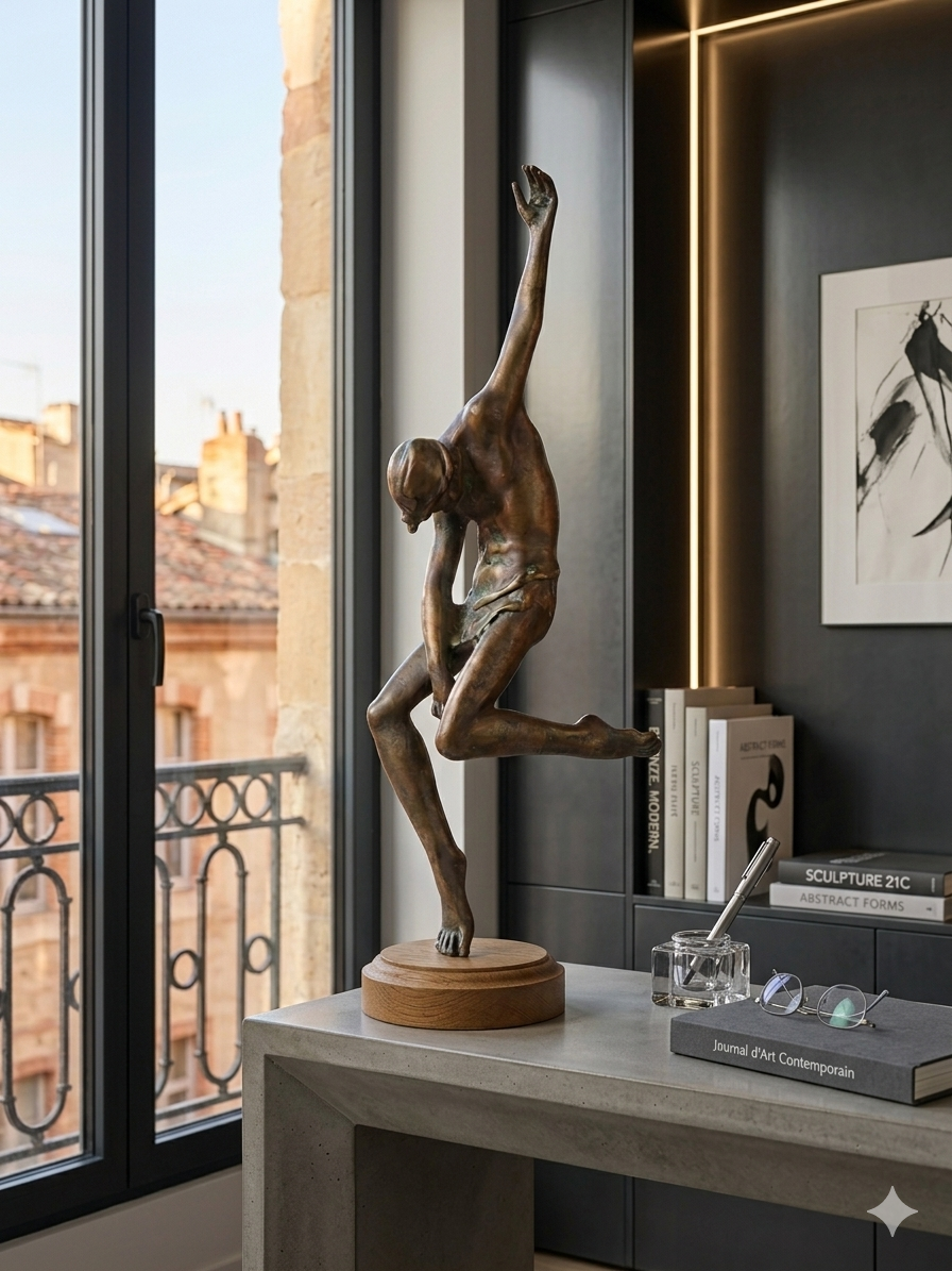 Bronze Moderne Epoque XXème – Image 9