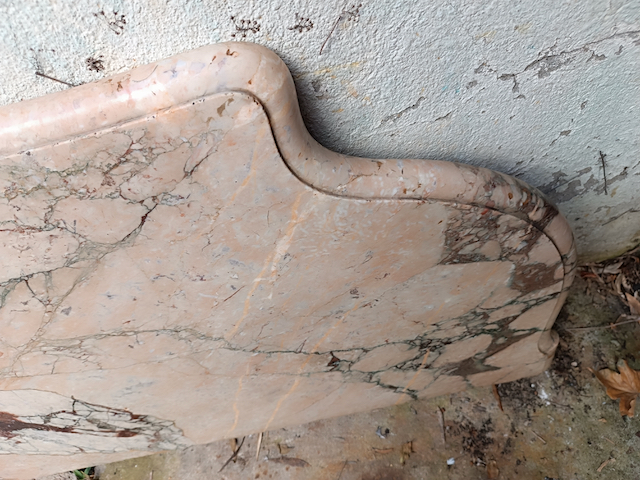 Buffet Style Louis XV en Noyer Massif plateau Marbre Epoque début XXème – Image 8