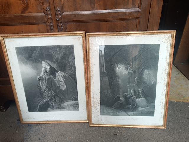 Cadres Anciens Dorés Epoque XIXème (paire)